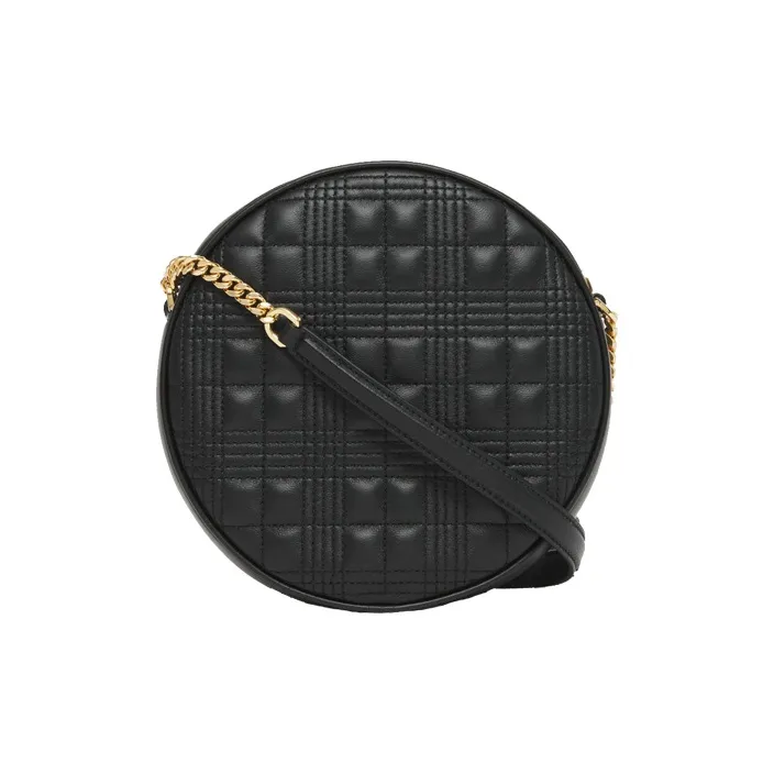 Burberry Louise Lambskin Round Cake Bag Shoulder Bag Crossbody Bag Regular Women's Black-1