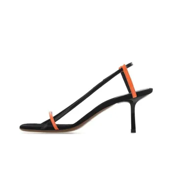 NEOUS One Strap Sandals 6.5cm Women's Black Orange