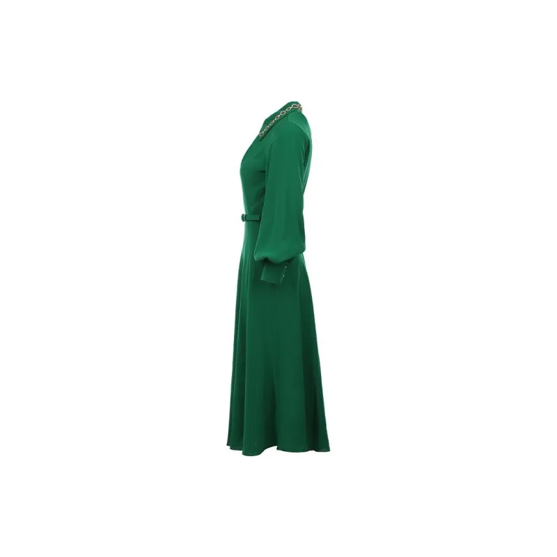 MaxMara Long Sleeved Dress Women's Green-2