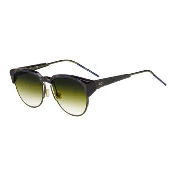 DIOR Metal Browline Sunglasses Women's Purple