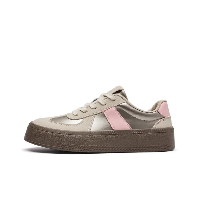 La Chapelle Wear resistant And Lightweight Low Top Skateboard Shoes Women's-19