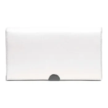 COACH Dreamer Leather Clutches Wallets Women's White