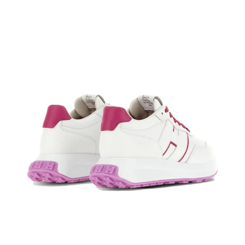 HOGAN Logo-patch Leather Sneakers-3
