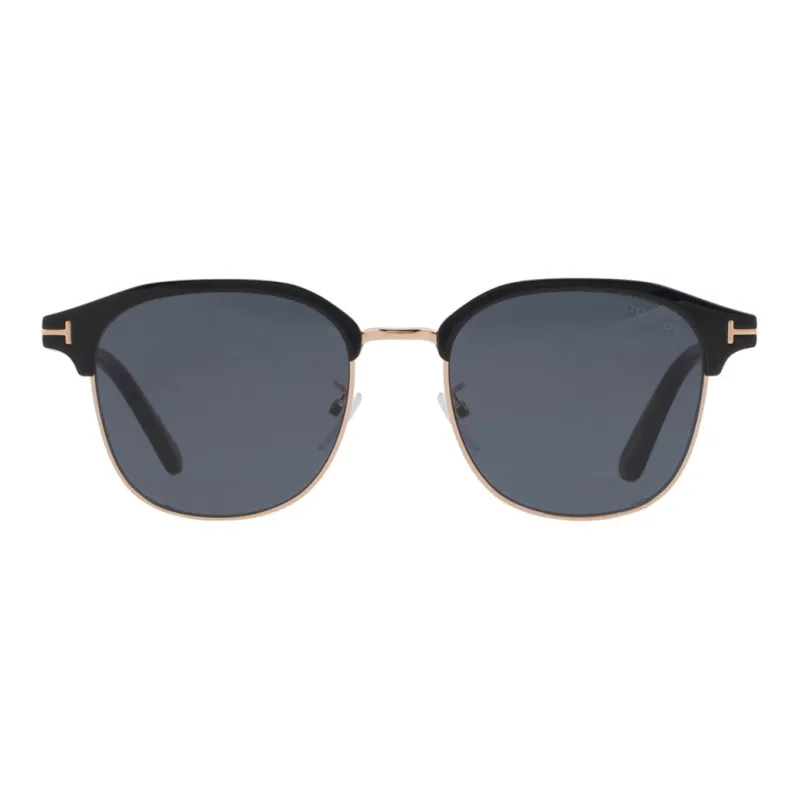 TOM FORD Acetate Irregular Shape Sunglasses Men's Black-1