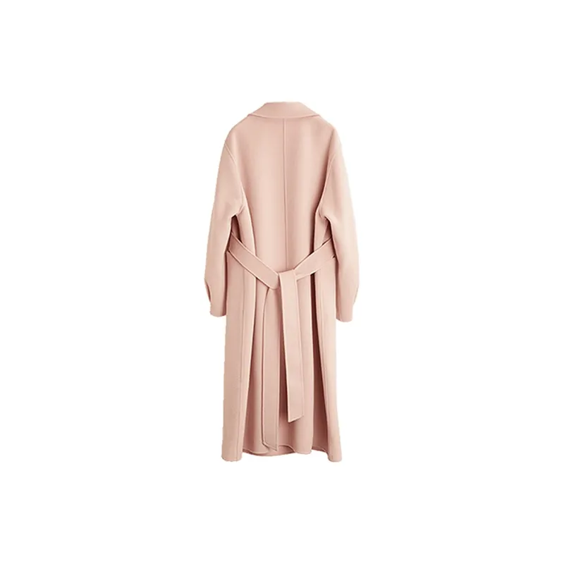 ELLE Double Sided Wool Coat Women's Pink-1