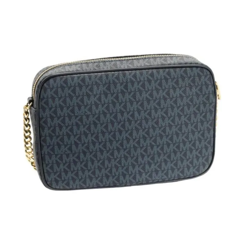 MICHAEL KORS Coated Canvas Shoulder Bag, Crossbody Bag Women's Blue-1