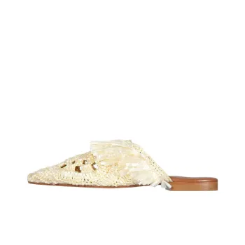 De Siena Wrap-toe Slippers Women's White