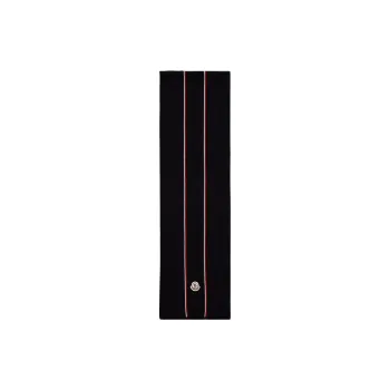 Moncler Logo Patch Knitted Scarf