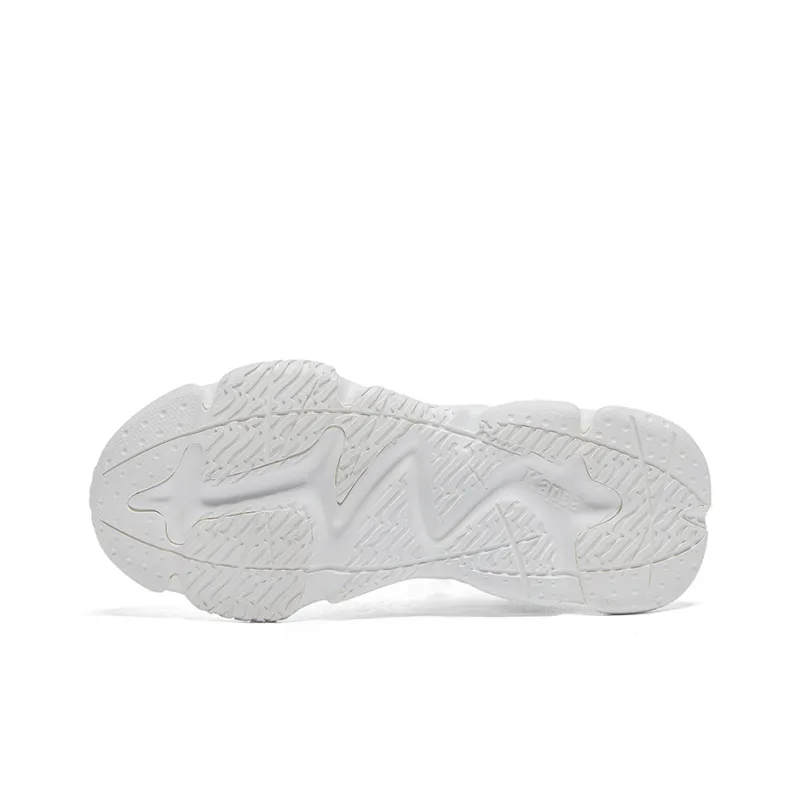 Kappa Anti Slip Wear Resistant Low Top Casual Running Shoes Unisex White-5