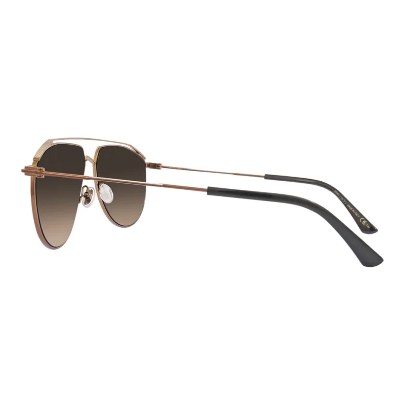 Jimmy Choo Metal Aviator Sunglasses Men's Brown-2