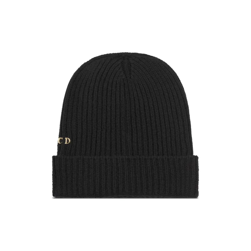 DIOR Cashmere Beanies Women's Black-0