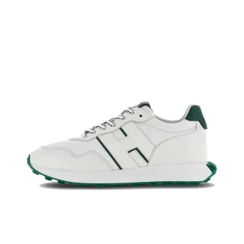 HOGAN H601 Low Top Casual Shoes Men's White Green
