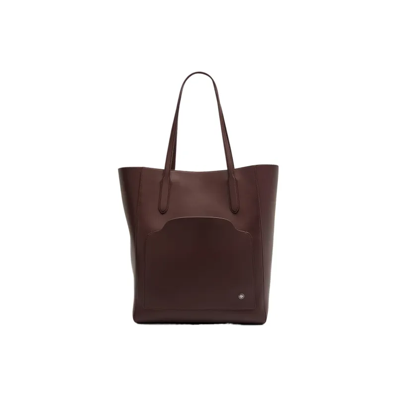 Loro Piana Sesia Smooth Leather Tote Bag Shopping Bag Handbag Women's Purple Citric Acid-0