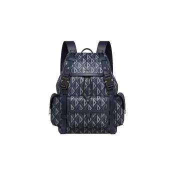 DIOR Hit The Road Canvas Backpack Medium Size Unisex Navy