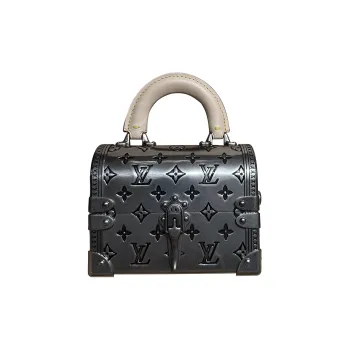 LOUIS VUITTON Cow Leather Handbag Women's Silver