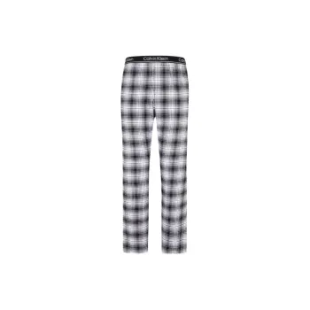 CALVIN KLEIN Pajama Pants Men's Black White Plaid