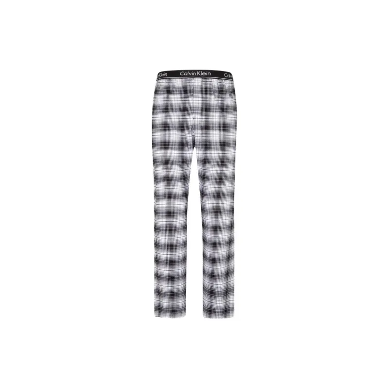 CALVIN KLEIN Pajama Pants Men's Black White Plaid-0
