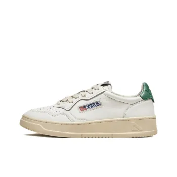 AUTRY Medalist Leather Low White Petrol Blue