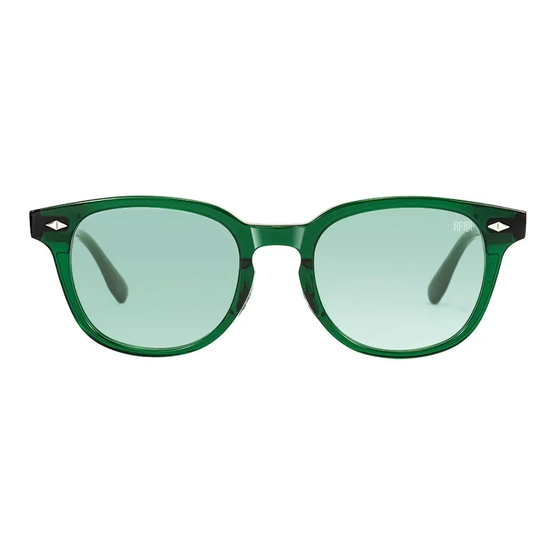 APRIL Plate Frame Round Sunglasses With Polarized Lenses Unisex-26