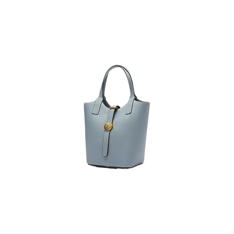 Staccato Cow Leather Bucket Bag, Shoulder Bag, Crossbody Bag, Handbag Medium Size Women's-8