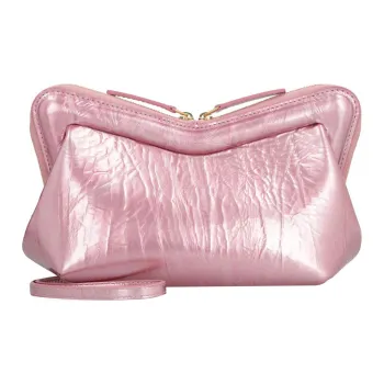 MANSUR GAVRIEL Cow Leather One Shoulder Crossbody Clutches Mini Women's Pink