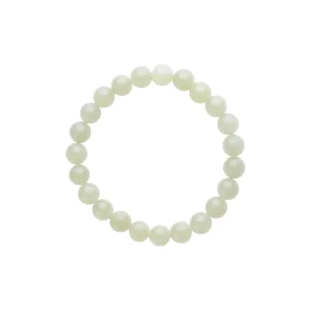 Cardamom Time Hetian Jade Bracelets Unisex Pale Greenish-White Jade