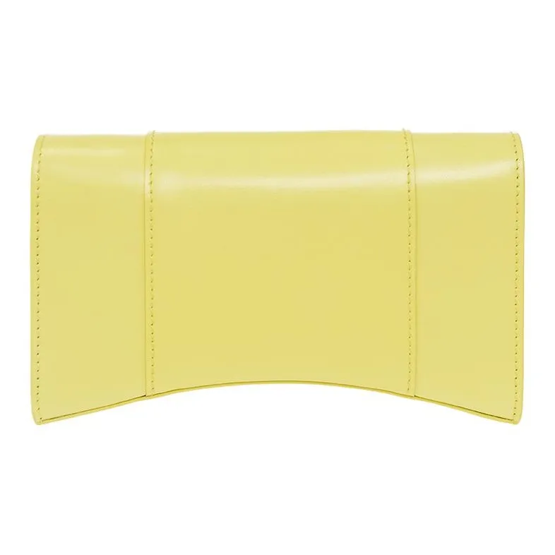 Balenciaga Hourglass Calfskin Shoulder Bag Crossbody Bag Wallet Extra Small Women's Yellow-2