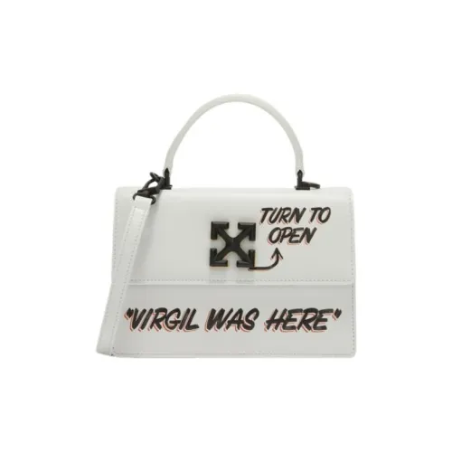 OFF-WHITE Jitney 1.4 Quote Print Tote Bag White