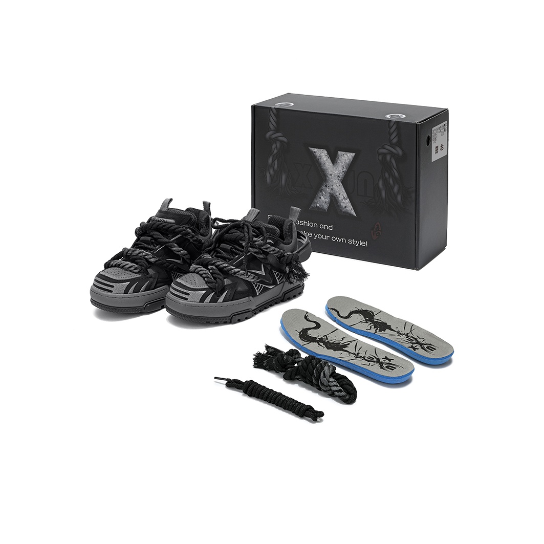 X·LUN Skateboard Shoes Unisex Mid-Top Gray - Cheap Rcj