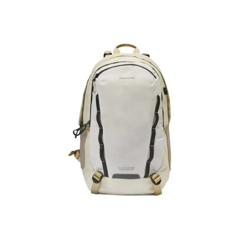 Skechers Fabric Backpack Regular Unisex Cream White-0