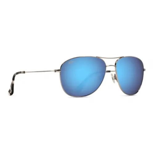 Maui Jim Irregular Shape sunglasses Kreative Men's Silver
