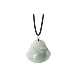 Maitreya Buddha Necklace[Black Cord]