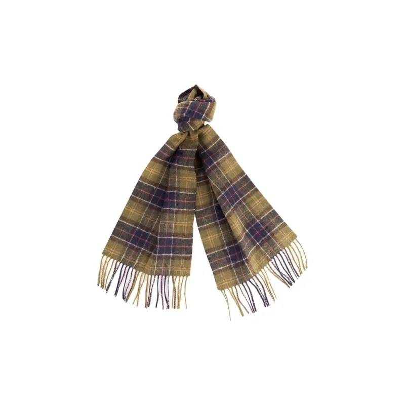 BARBOUR Tartan Fringed Scarf-0