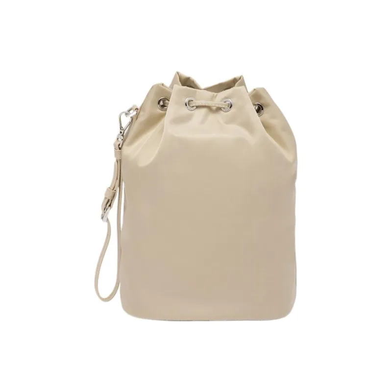 PRADA Fabric Bucket Bags Handbags Women's Desert Beige-1