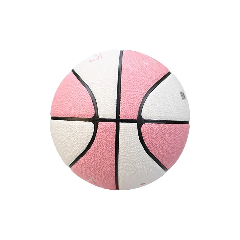 LiNing PU Basketball Pink White Size 7 Training Unisex-3