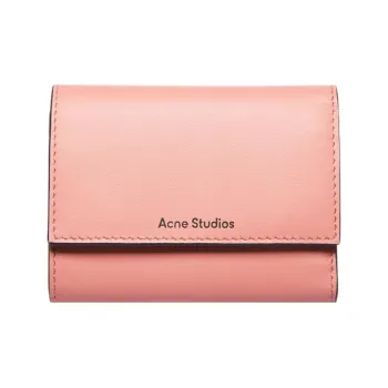 Acne Studios Calfskin Wallet Women's Pink Orange