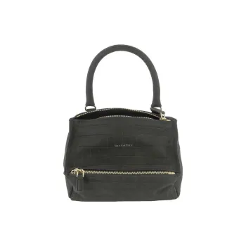GIVENCHY Calfskin Shoulder Bag Crossbody Bag Handbag Small Size Women's Black