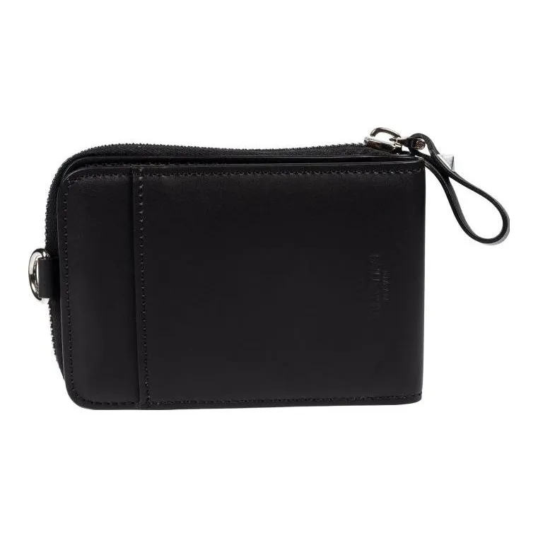 Valentino Genuine Leather Wallet Men's Black-3