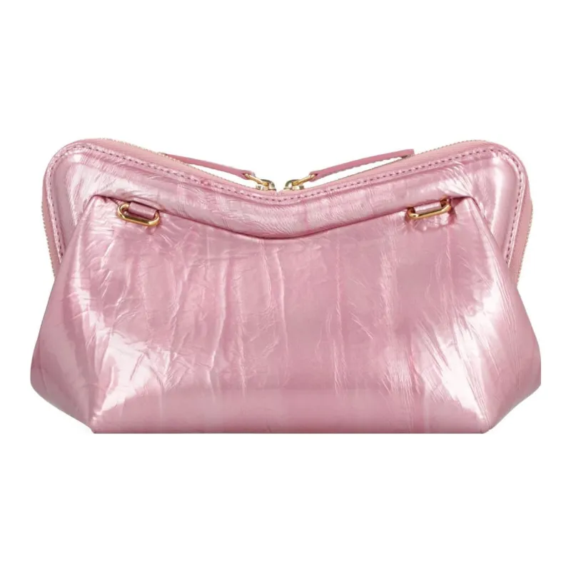 MANSUR GAVRIEL Cow Leather One Shoulder Crossbody Clutches Mini Women's Pink-2