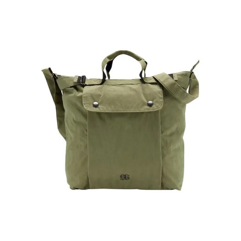 KOLON SPORT Polyamide One Shoulder Handbag, Crossbody Bag Regular Unisex Army Green-0