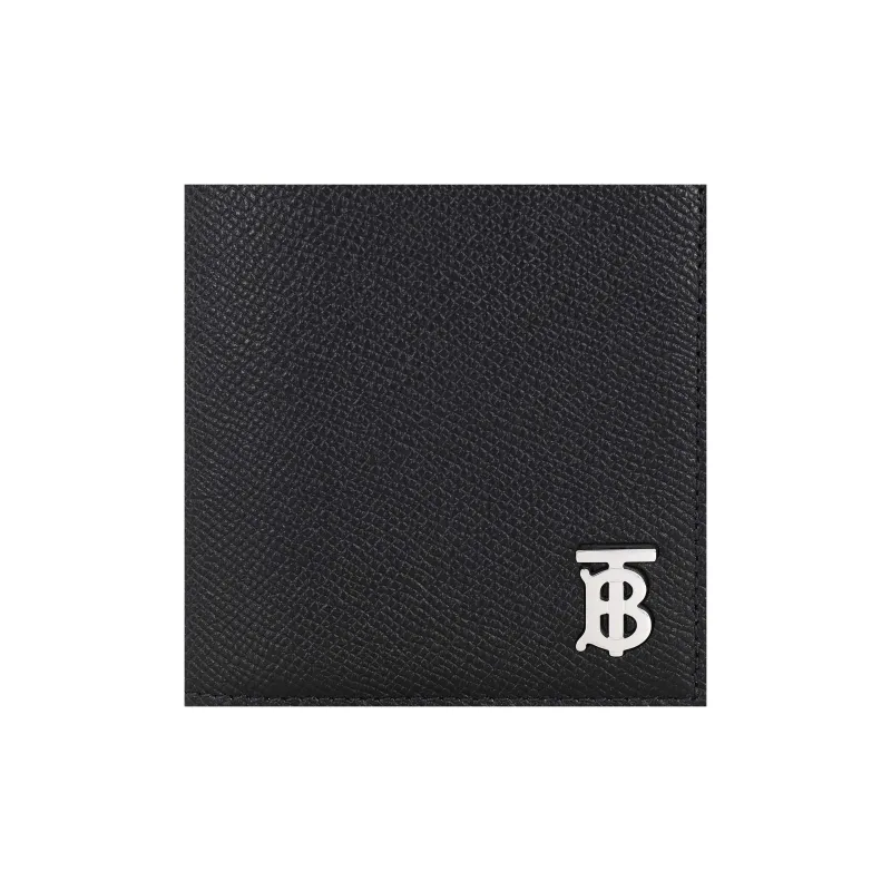 Burberry Calfskin Wallet Men's Black-6