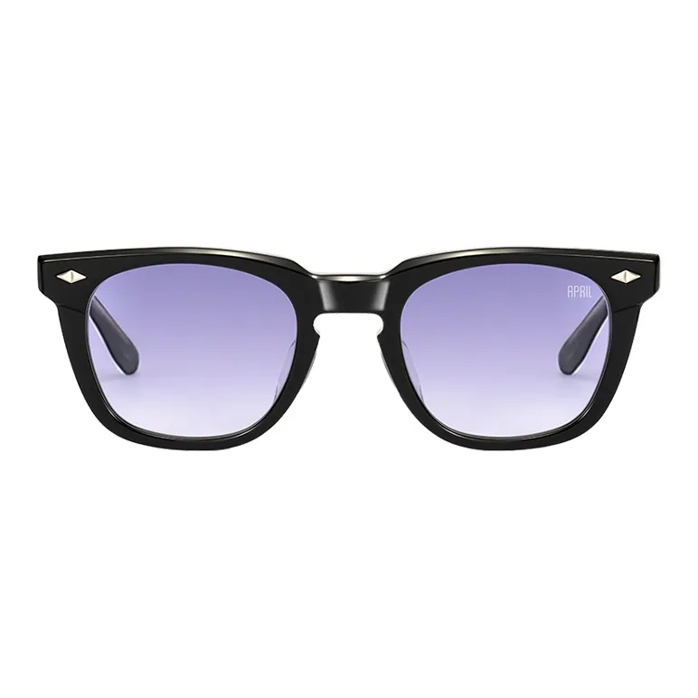 APRIL Plate Frame Square Sunglasses With Polarized Lenses Unisex-5