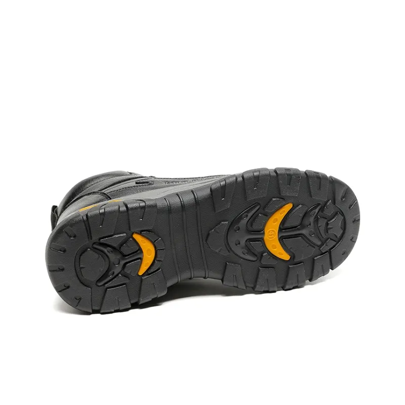 Mulinsen MULINSEN Quick Dry Support Impact-Resistant Height Increasing Warm Rebound Mid-Top Casual Shoes Men's Black-4