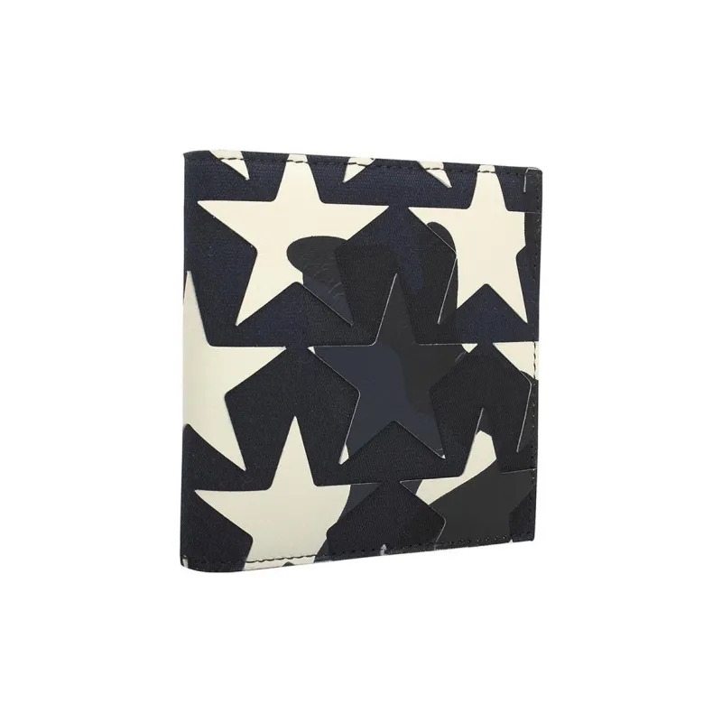 Valentino Textile, Leather Wallet Women's Black & White-1