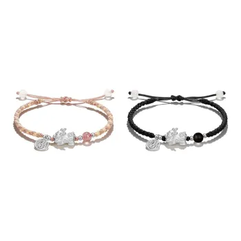 TAOHUAZHAOZHAO Chalcedony Bracelets Unisex