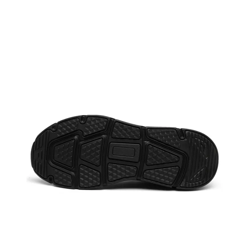XPD Breathable Support Impact Resistant Mid Top Running Shoes Unisex Black-6