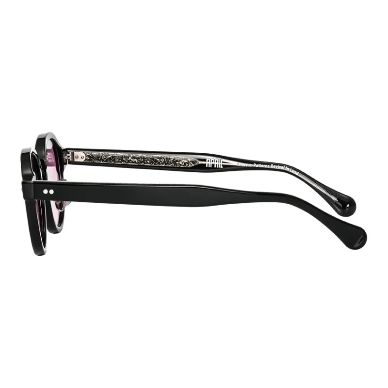 APRIL Plate Frame Round Sunglasses With Polarized Lenses Unisex-50