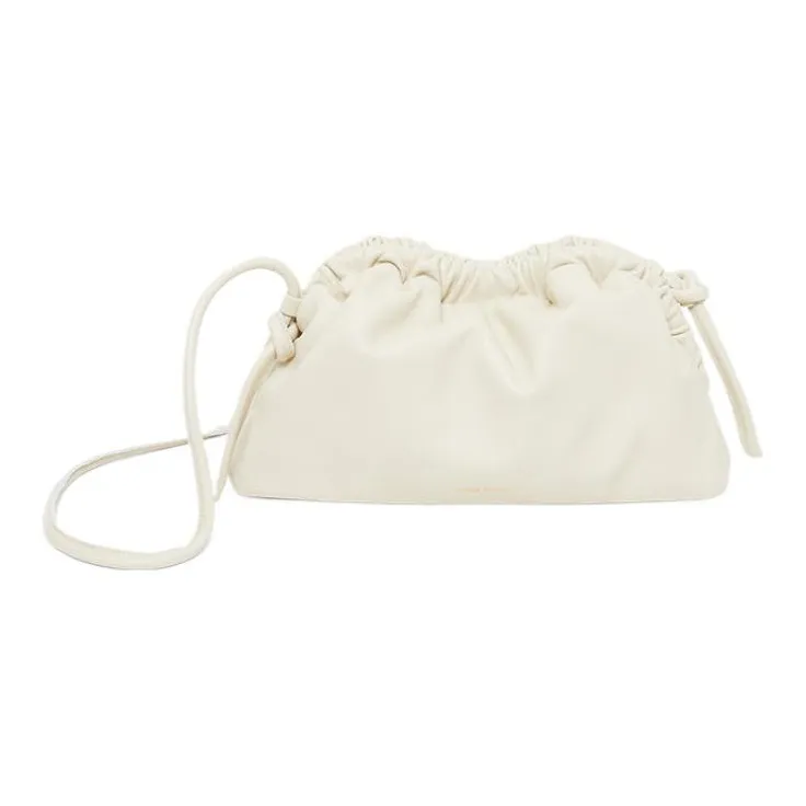 MANSUR GAVRIEL Italy Version Lambskin Cloud Bag One Shoulder Crossbody Clutch Mini Women's Pearl-0