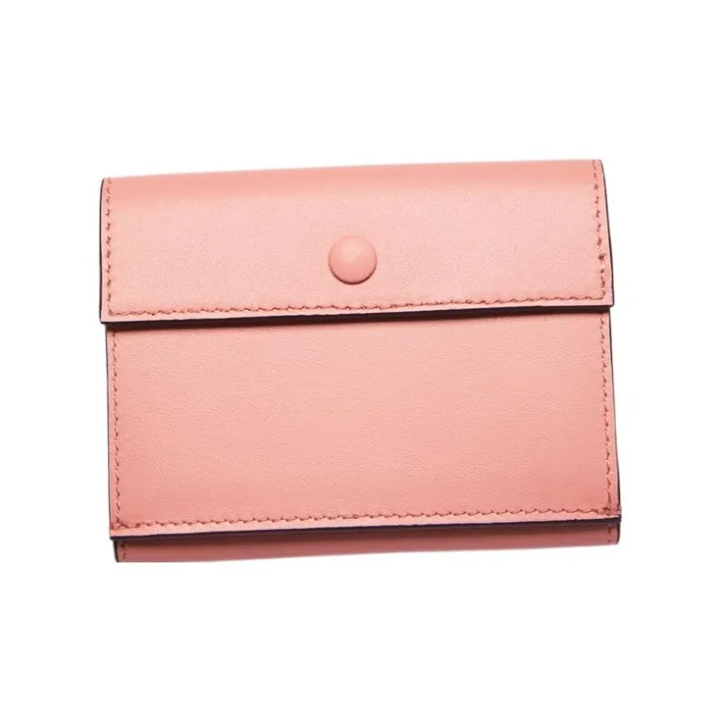 Acne Studios Calfskin Wallet Women's Pink Orange-1