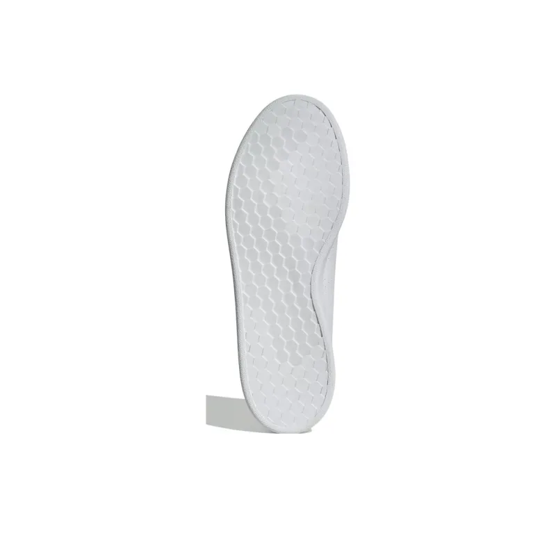 Adidas Cloudfoam Advantage Cushioning Wear-Resistant Low-Top Skateboard Shoes Unisex White Yellow-4